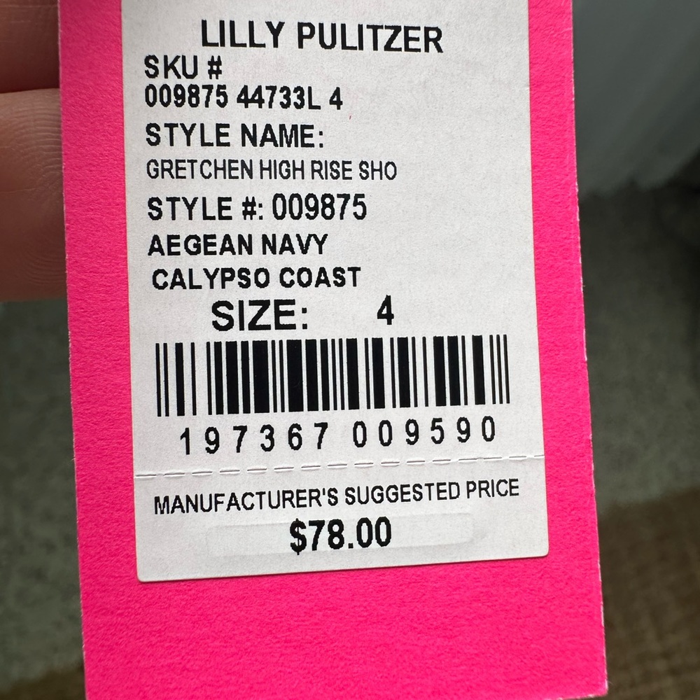 Lilly Pulitzer high rise shorts. Worn only to try on.